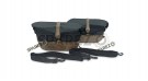 For Royal Enfield Bear 650 Soft Pannier Bags and Mounting Rails Cream Brown    - SPAREZO
